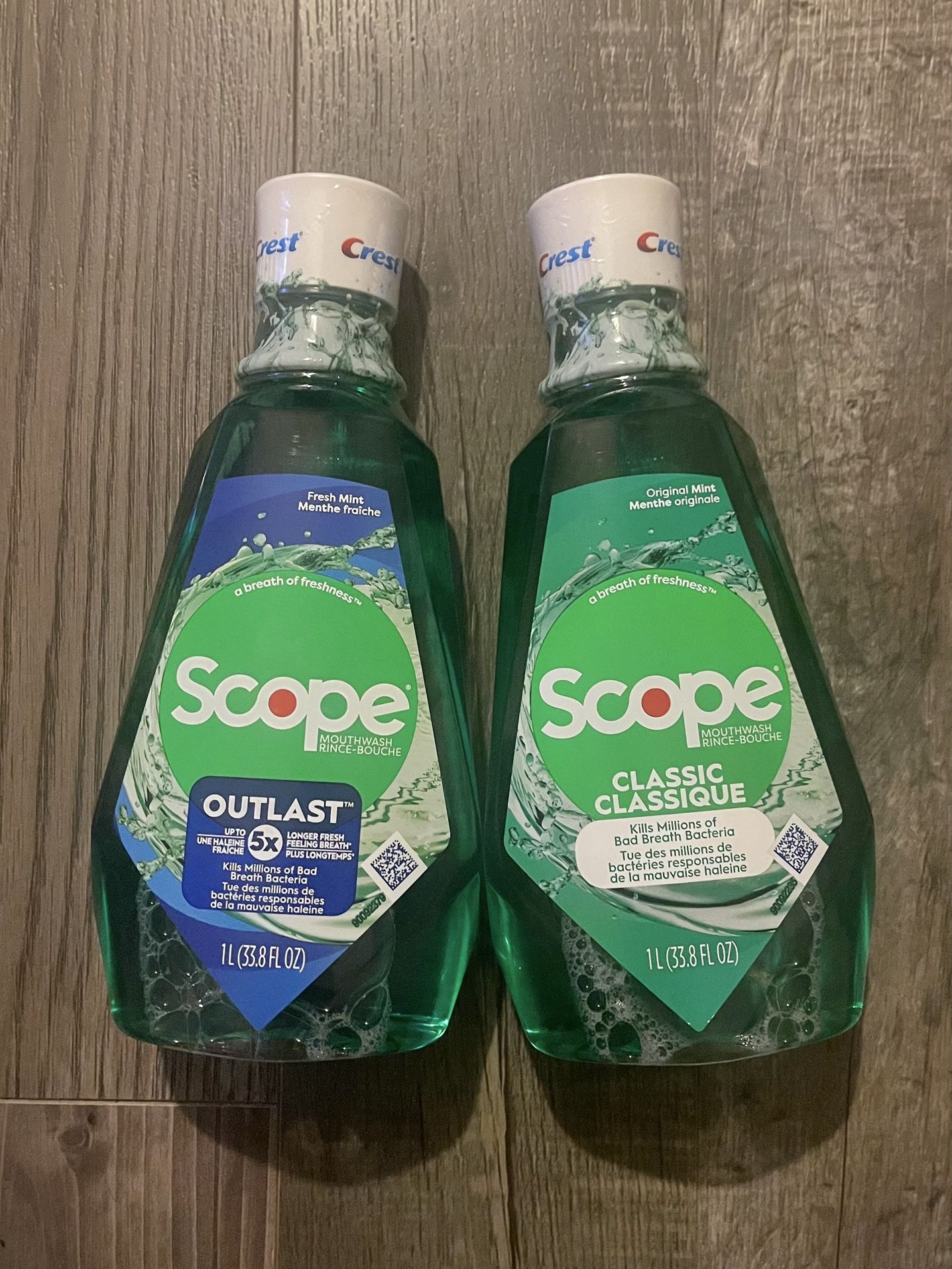 Crest Scope Mouthwash 1L $3 Each