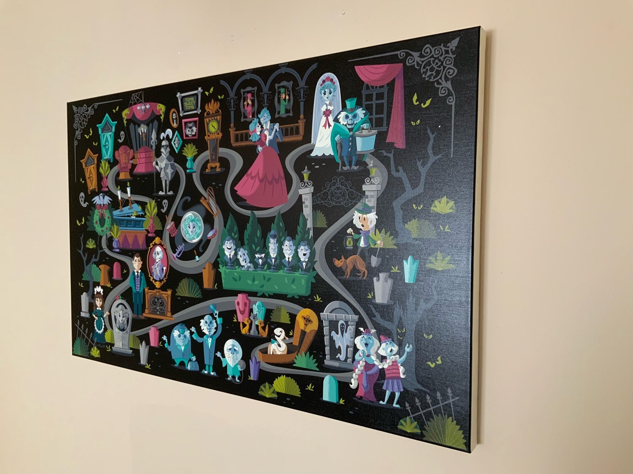 Jerrod Maruyama Disney Haunted Mansion Canvas Art