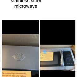 Brand new in box GE stainless steel over the range microwave