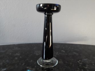 Black Large Glass Candle Holder and glass Tea Ligth Holder