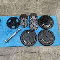 Dumbbell And 115 Pounds Of Weight 