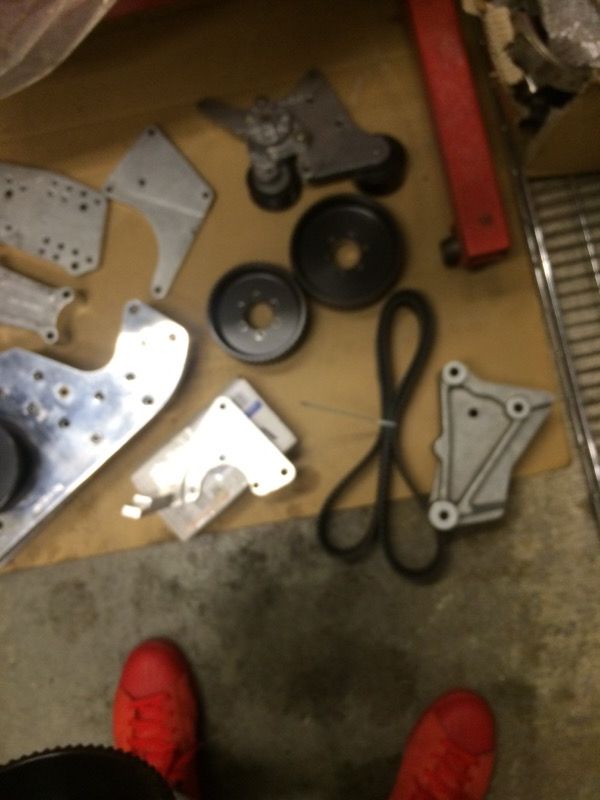 Sbc & bbc cog set up pullies & brackets. Procharger d1-f2