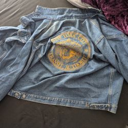 ULTRA RARE NYC Subway Denim jacket large
