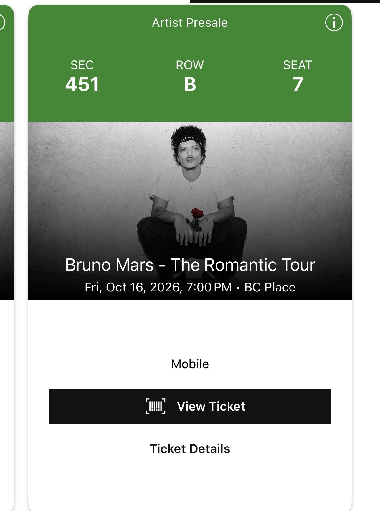 BRUNO MARS TICKETS