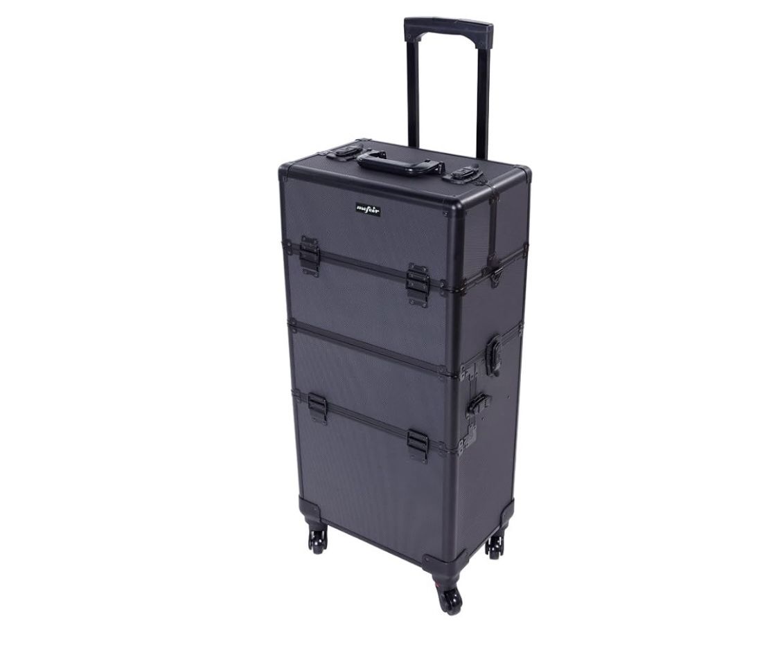 mefeir 2 in 1 Rolling Makeup Train Case