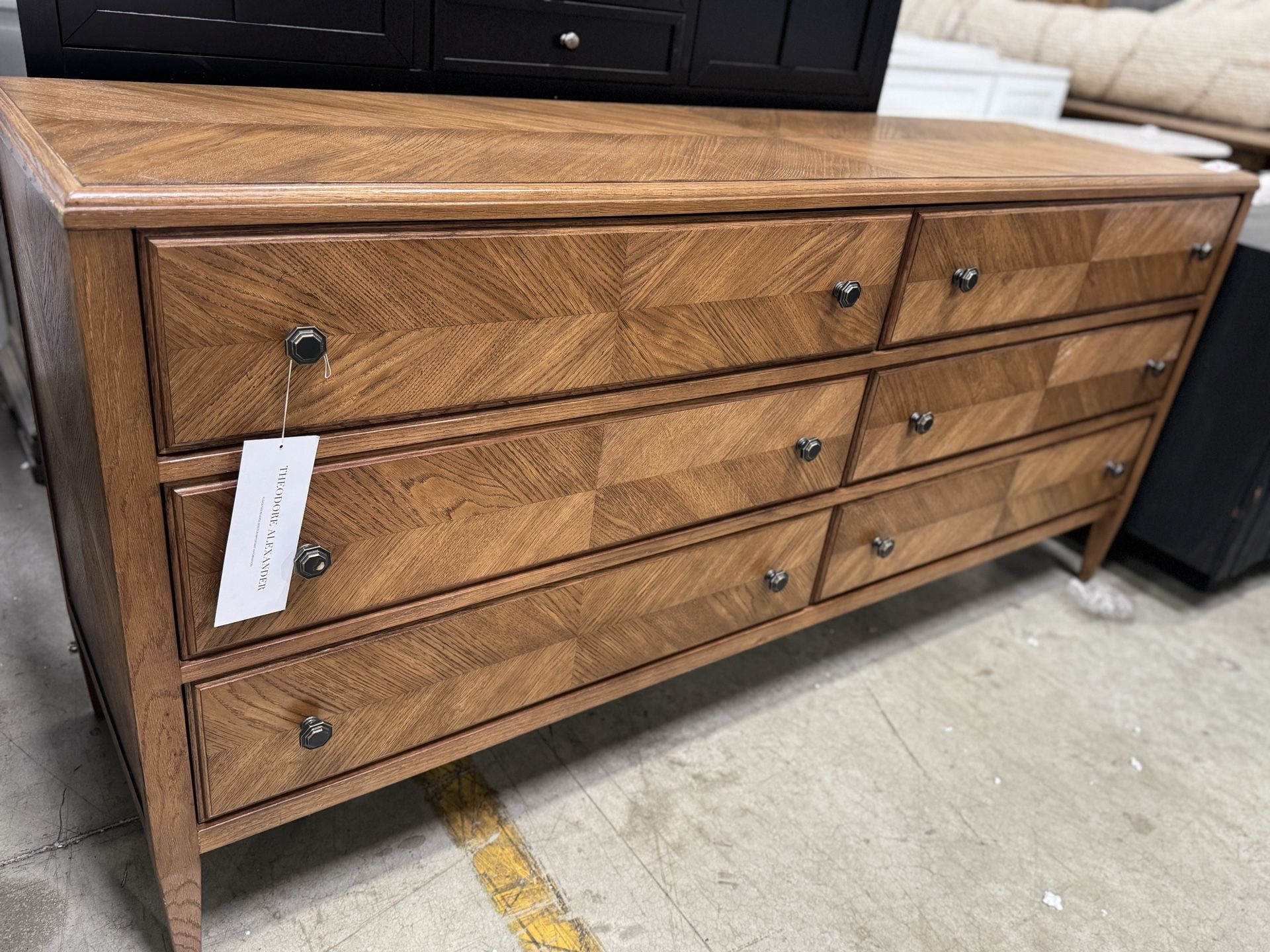 72”Theodore Alexander Chest Dresser With 6 Drawers Wood$450