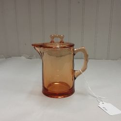 Fostoria Mayfair Topaz Syrup Pitcher W/ Lid- Located In Shelton 