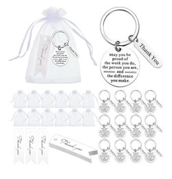 36 Pcs Employee Appreciation Thank You Keychains Gifts
