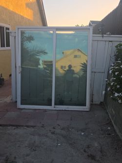 Glass sliding door ($120) 80”x72”