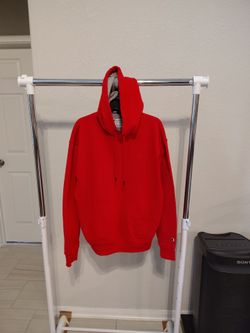 Champion Red pullover hoodie, Unisex, size L