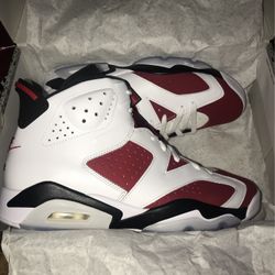 Air Jordan 6 Carmine Retro Size 10.5