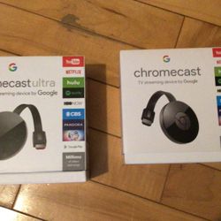Google Chromecast And Chromecast Ultra