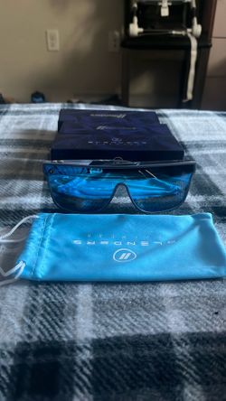 Blenders Eyewear SciFi Dynasty Ice Polarized Blue Mirror Clear Metallic Silver