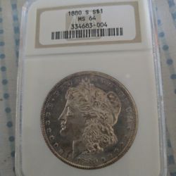 1880 S $1 MS 64 Morgan Silver Dollar 