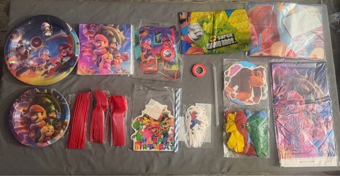 Super Mario Bros. Large Birthday Party Decorations Set (New)