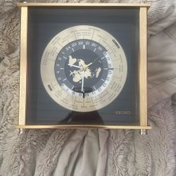 Vintage Seiko World Time Desk Clock