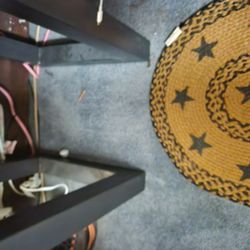 2 End Tables Oak Top