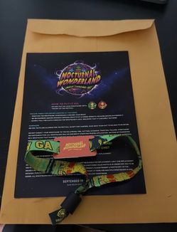 Nocturnal Wonderland Festival GA Wristband 2026