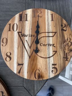 15” Custom Wooden Clocks