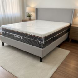 Queen size memory foam gel nectar brand mattress new