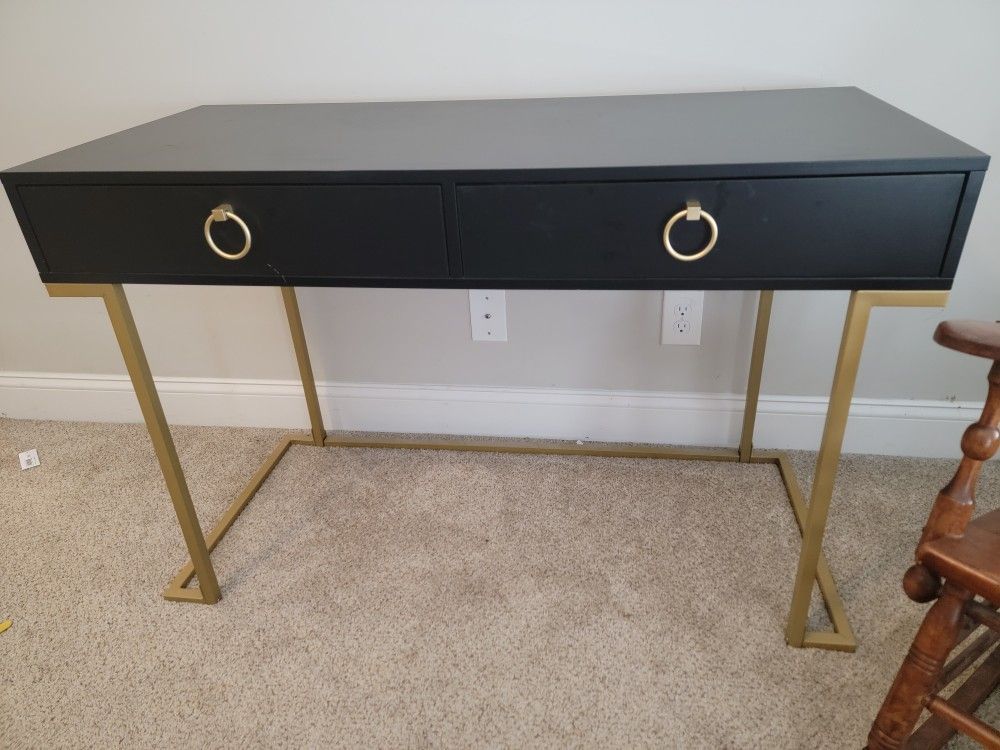 Black And Gold Desk