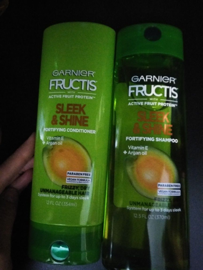 Garnier shampoo and conditioner