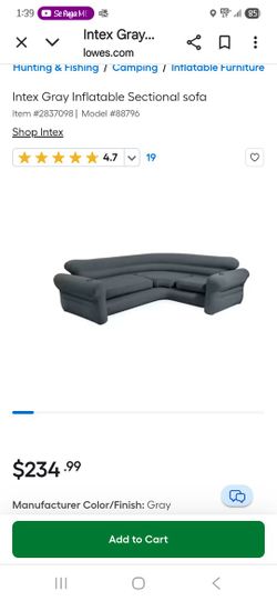 New Inflatable corner couch.