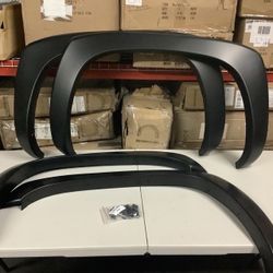 99 To 06 Chevrolet Silverado GMC Sierra OEM STYLE Fender Flares Polvaderas Guardabarros Paintable Pintable 