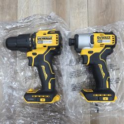 NEW DeWalt 20V Brushless Hammer Drill & Impact Driver Combo TOOLS ONLY