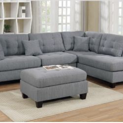 Sectional Sofa + Ottoman