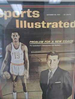 Wilt Chamberlain  1961 photo with coach