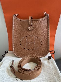 NEW 𝐇𝐄𝐑𝐌𝐄𝐒  Gold Clemence PHW Palladium Mini Evelyne TPM Receipt 