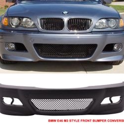 Fits 99-06 BMW 3 Series E46 Sedan M3 Style Front Bumper Cover Conversion Kits PP