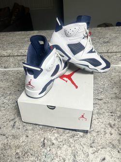 Air Jordan 4 White Navy Size 8.5