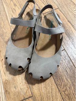 BioNatura Womens SOLO Leather Sock Mary Jane Sandals Brown Size 39/8