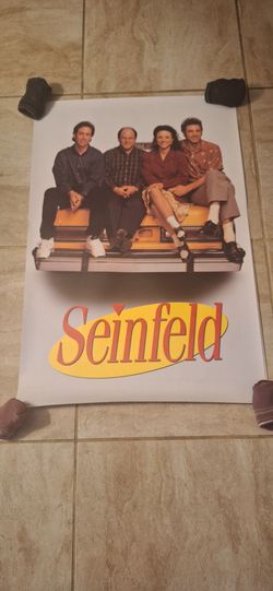 Pyramid American this is a TRENDS INTERNATIONAL SEINFELD NYC TAXI GROUP LOGO WALL ART POSTER