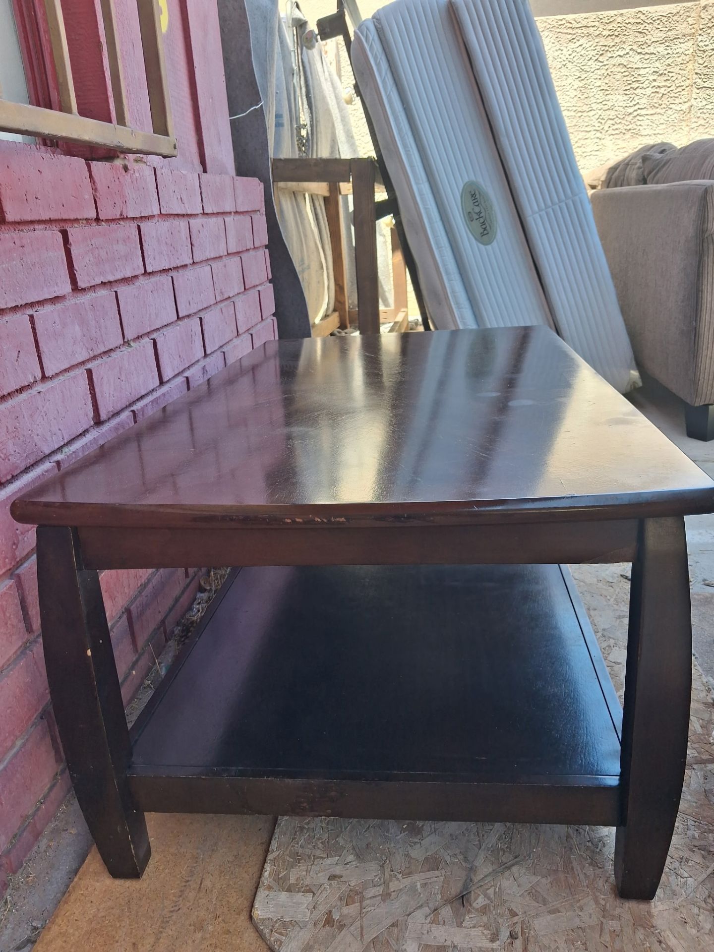 Nice Super Strong and Sturdy 3 Piece Solid Oak Table Set