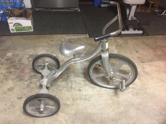 Antique collectible Anthony Brothers all aluminum convertible tricycle In Excellent Condition