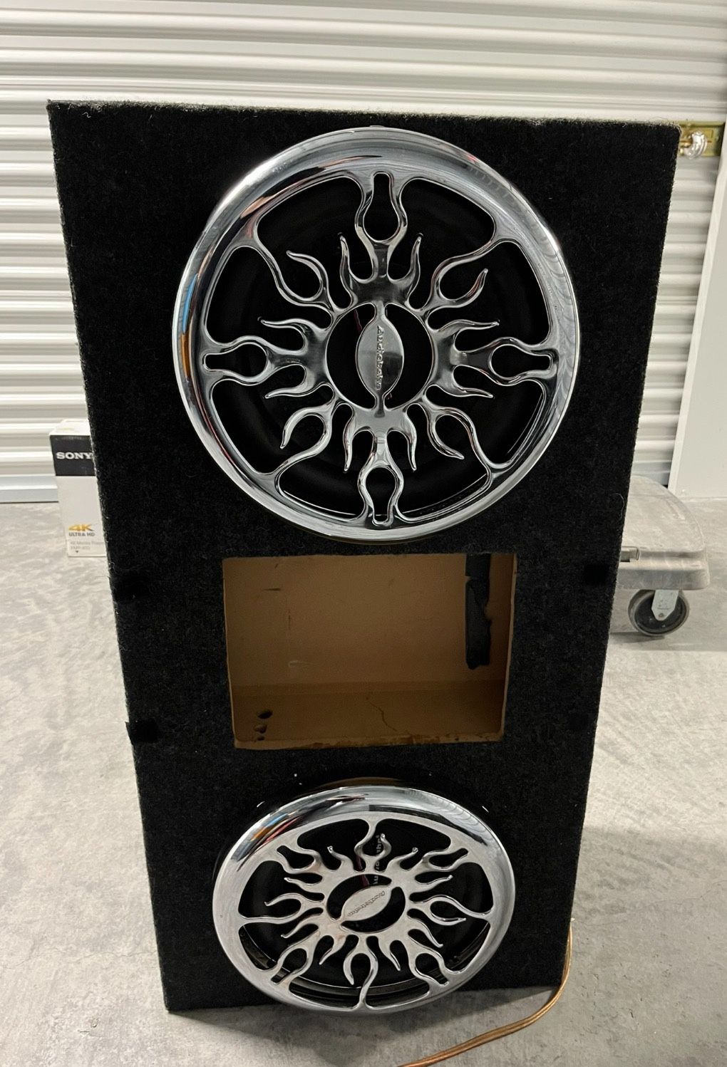 Audiobahn Subwoofers, Audiobahn A4004T Amp, and Pixelon Capacitor
