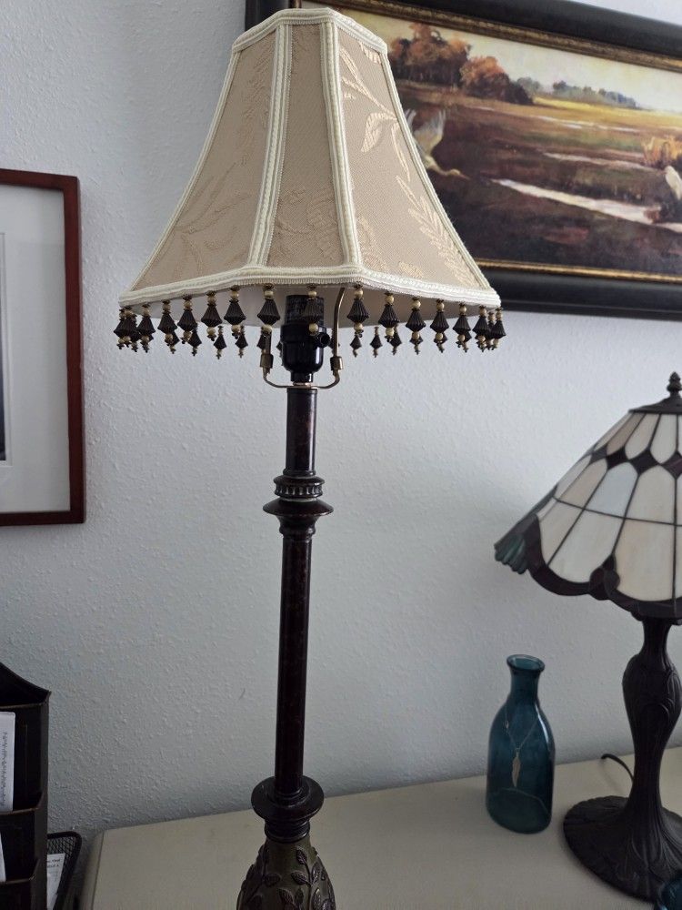 Accent Lamp Beaded Lampshade