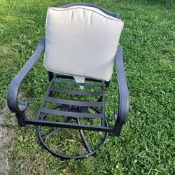 Two Hampton Bay  Outside Swivel Chairs