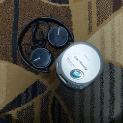 Sony Portable Cd Player Headphone Combo