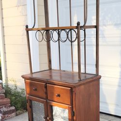 Wine Rack With Storage 