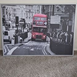 London Street Scene With Ted Bus 