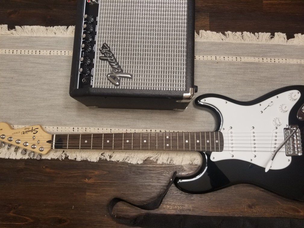 Electric Guitar W/ Whammy Bar, Amp/Amplifier and more
