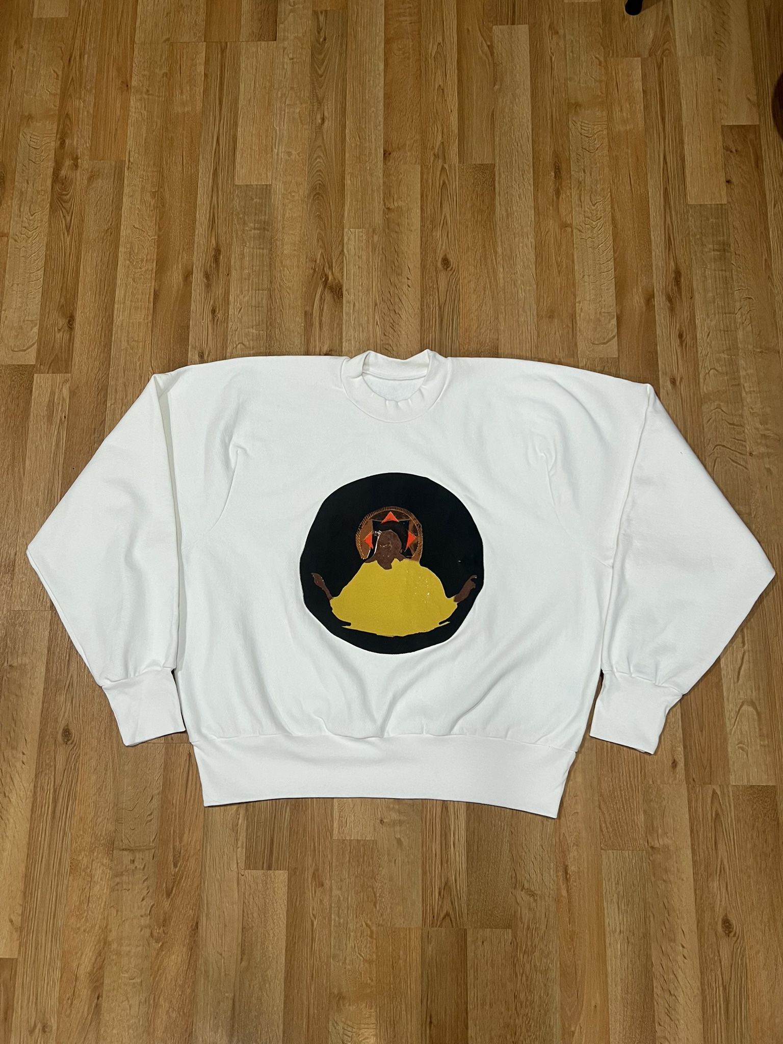 Kanye West Jesus is King Chicago Crewneck Sweatshirt White Medium
