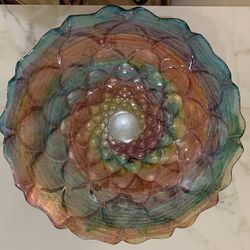 Iridescent Rainbow Decorative Bowl