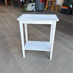Vintage white side table