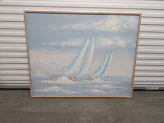 Sailboats Painting