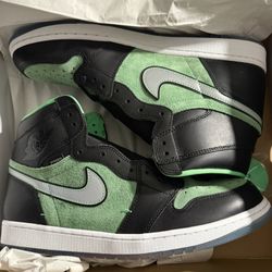 Jordan Retro 1 High Zoom Zen Green Sz 14